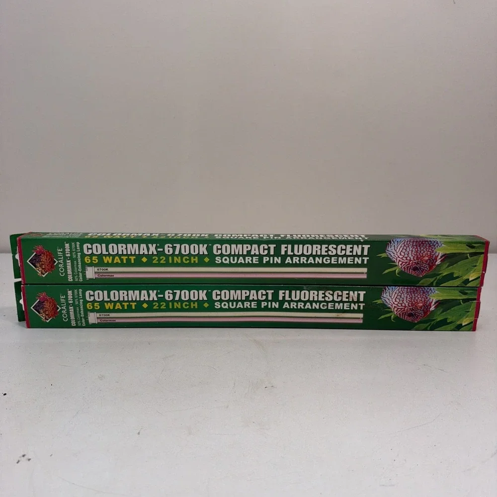 2 Coralife 50% 6700K 50% Colormax 65 Watt 22